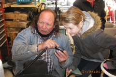 AJ, one of Dan's STEM class students calling CQ