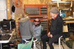 Dan, AJ and Deb White learning about WFD